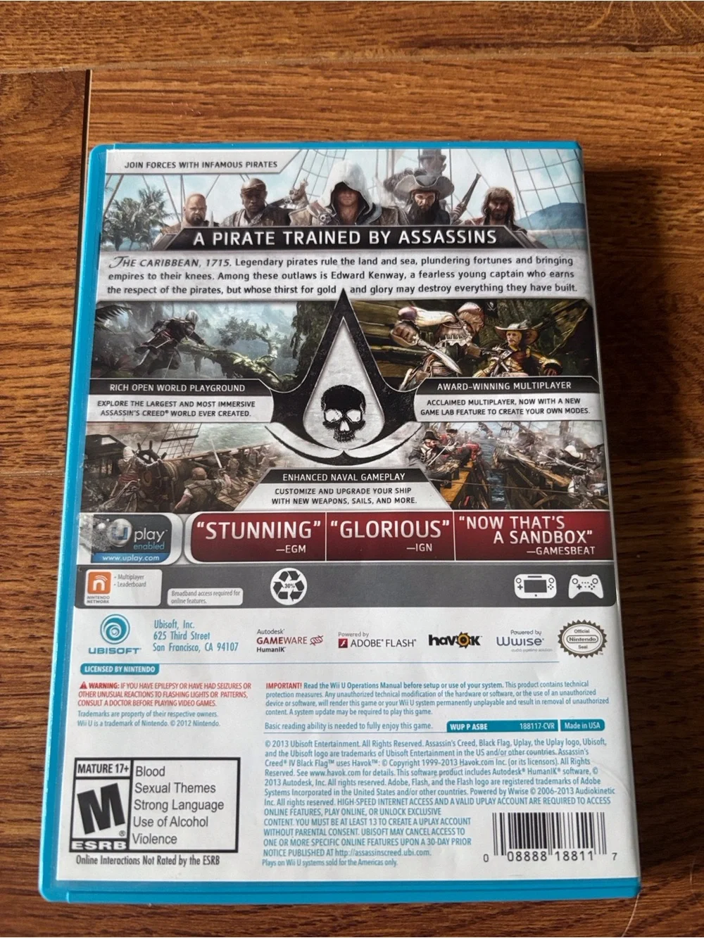 Nintendo Assassin's Creed IV: Black Flag (Wii U)  video game